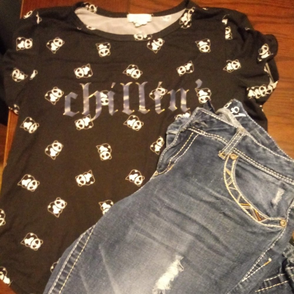 Panda Tshirt w/Series 31 jeans